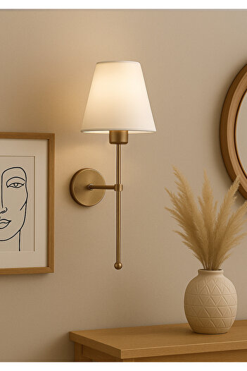 HOMİNG Homing Sohen Gold Wall Sconce Cream 241968