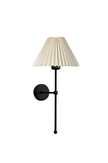 HOMİNG Homing Nura Wall Sconce Ecru Pleated Headboard 241988