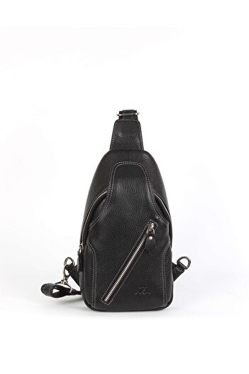 Aka Black Leather Crossbody Bag 313 2