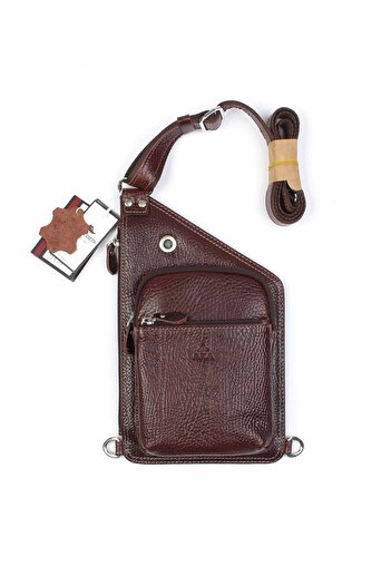 Aka Leather Brown Shoulder Bag 118 61