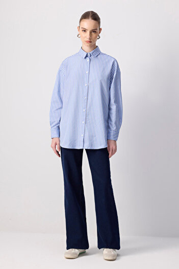 Touché Privé Πουκάμισο με ρίγες Oversize