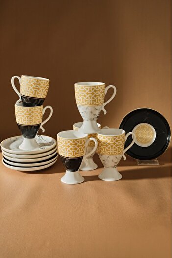Karaca Goblet 6 Personality Coffee Cup 80 ml