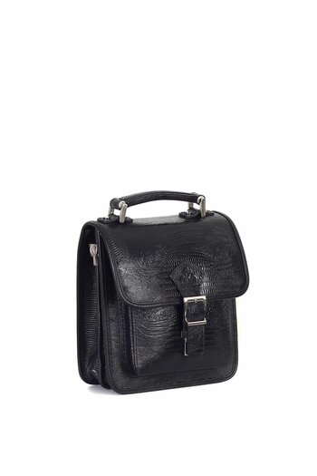 Aka Black Leather Hand and Shoulder Bag - 204 10