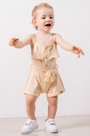 bombe Baby Kids Cotton Rope Strap Comfortable Jumpsuit Salopet Trend Fashion Bottom Top Suit Jumpsuit