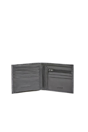 Guess Large Men's Wallet GUESS Vezzola Slg SMVEZ LEA38 BLA,Grey