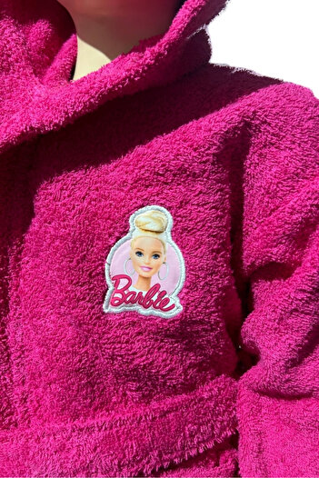 Barbie Barbie girls' bathrobe Red