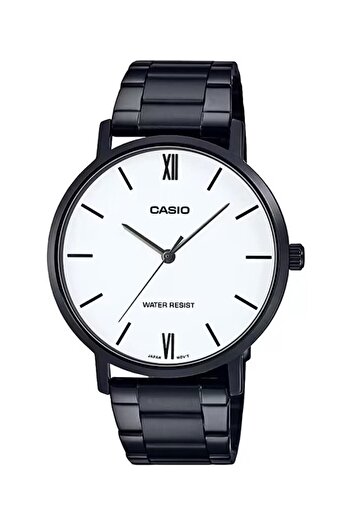Casio White Dial Black Color Men's Wristwatch