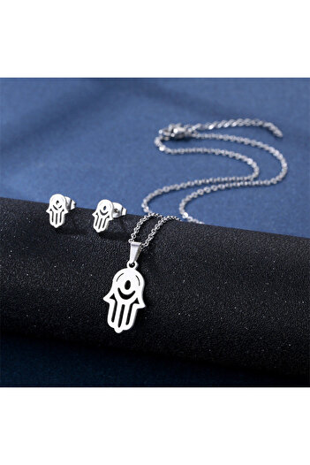 SIC MODA Set Hand of Fatima Titanium Sic Moda 5165