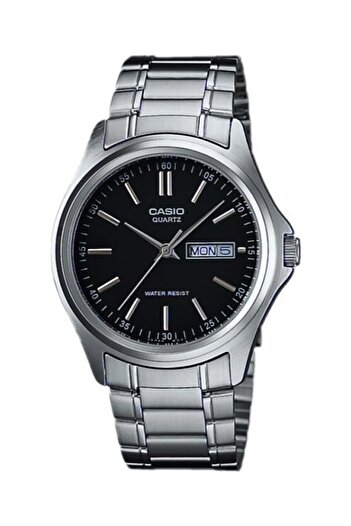 Casio Black Dial Metal Color Day and Calendar Function Men's Wristwatch
