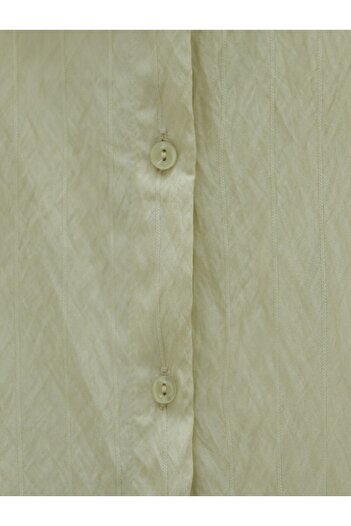 HİJABAYA Classic Collar Buttoned Oval Cut Shirt