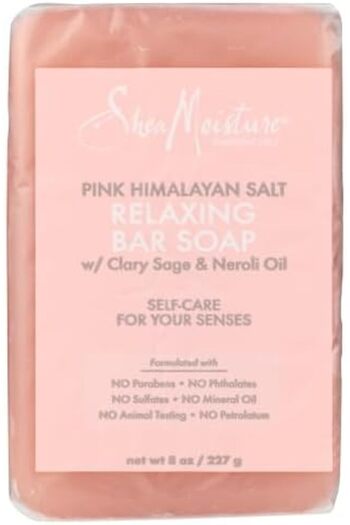Shea Moisture Himalayan Pink Salt Relaxing Soap Bar, 8 Oz