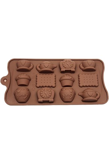 Mu Art Ahşap Silicone Tea Time Chocolate Mold Ecmelnm573 Maxshtr 1053513