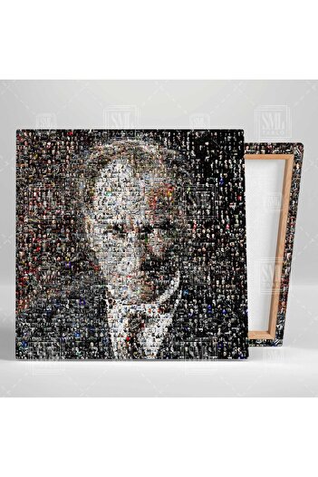 SML TABLO Album de fotografii Mustafa Kemal Atatürk Pictură pătrată pe pânză