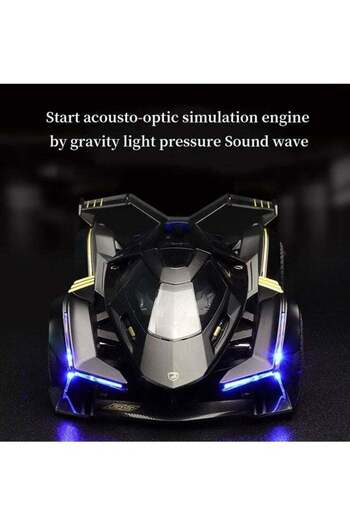 Yelajoy V12 Alloy Toy Car,with Lights & Speakers,Delicate & Vivid,for Birthday,Holiday,Gifts for Kids
