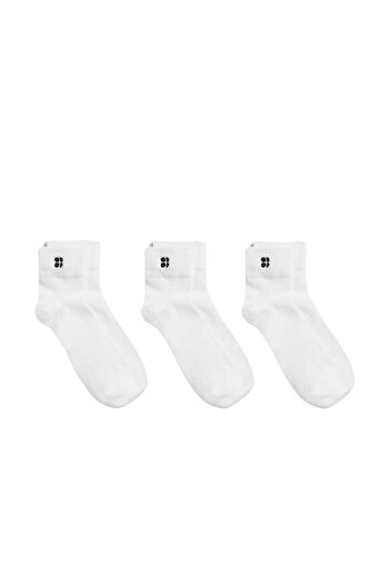 Sweaty Betty Essentials Mini Crew Socks 3 P Women's White Socks Women's Socks Sb10043-005