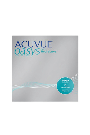 ACUVUE 1-Day Oasys Clear Contact Lenses with Hydraclear - Pack of 90 - (-0.75 Power)