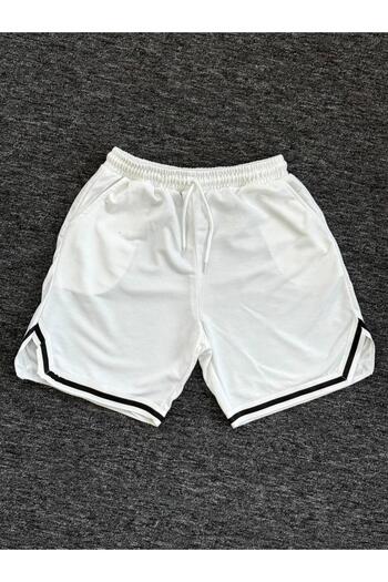 Altamira Ανδρικό σορτς σε λευκό ριγέ oversize