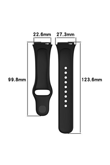 PSGT Xiaomi Redmi Watch3 Active/lite Uyumlu Kordon Spor Şık Tasarım Yumuşak Jel Silikon Kayış