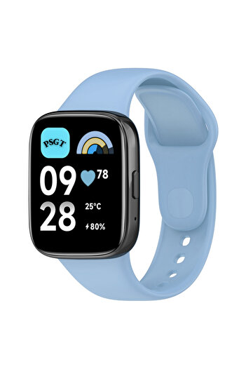 PSGT Xiaomi Redmi Watch3 Active/lite Uyumlu Kordon Spor Şık Tasarım Yumuşak Jel Silikon Kayış