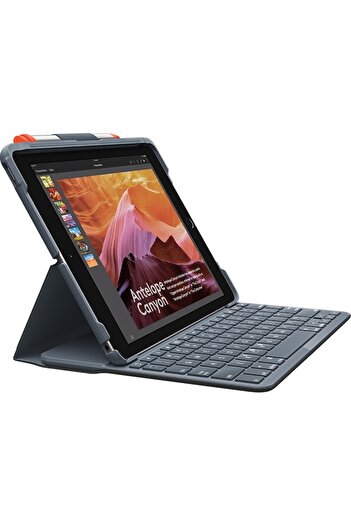 logitech Slim Folio for iPad (7th, 8th, & 9th gen) - BT - GRAPHITE - UK