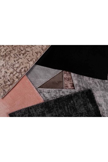 Myevilla My Evilla Modern Dekoratif Örgü Saçaklı Simirna Peluş Halı Yolluk