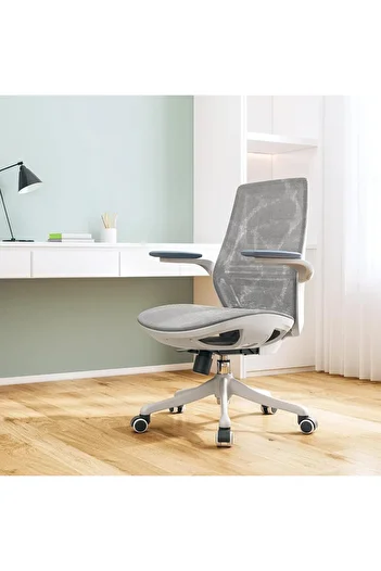 SIHOO M59b-b206 Ergonomic Office Chair – Adjustable, Breathable Mesh Back, White