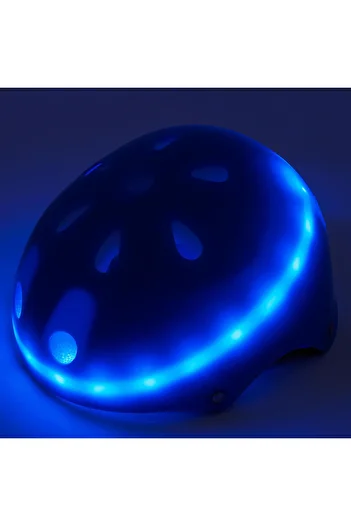 ACTION ONE Magic LED safety helmet, size M, multiple lighting modes, blue