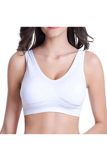 EMBA KORSE Chest Gathering Thick Straps Without Pad Bra Corset Sports Bra Bustier Half Tank Top