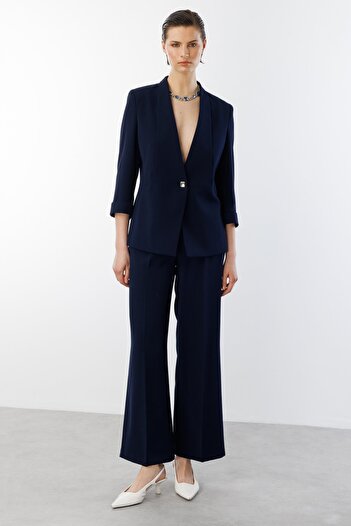 Ekol Single Button Double Sleeve Jacket