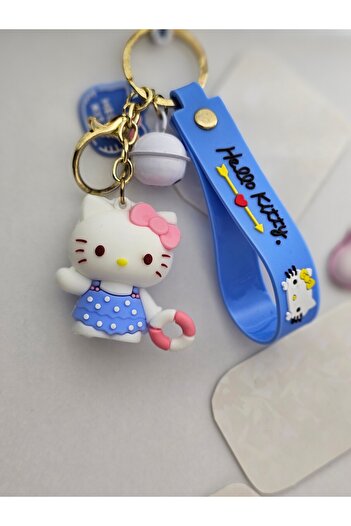 Meyra Accessories 1 adet hello kitty silikon anahtarlık rengarenk kaliteli lüx çanta aksesuarı hediyelik anahtarlık