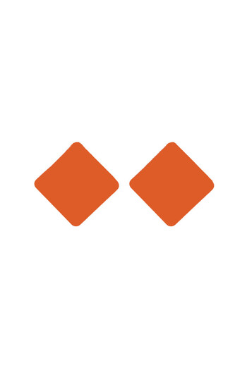 SIC MODA Sic Moda Orange Rhombus Earrings 5708J