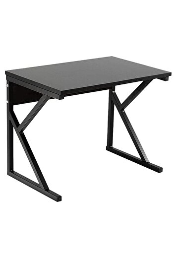Quasar & Co. Microwave oven shelf, kitchen organizer shelf, wood/metal, 57x38x38 cm, black