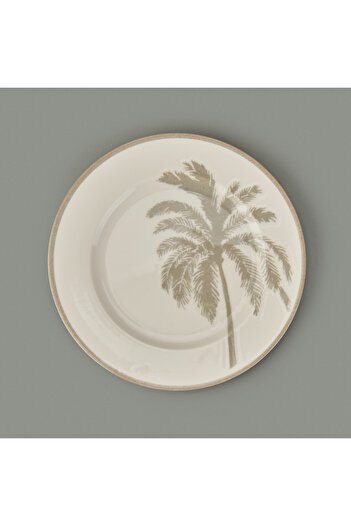 Evidea Kitchen Palm Dessert and Breakfast Plate - 21 cm