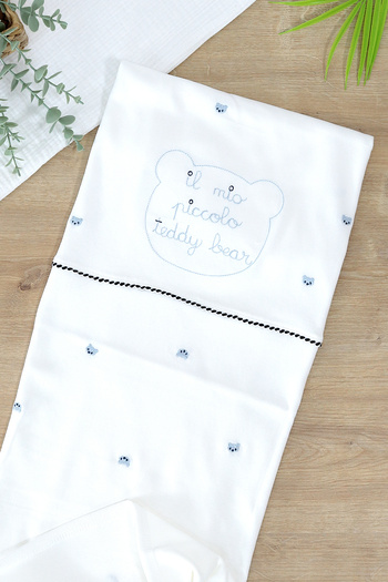 Sitilin Baby Boy Double Layer Natural Combed Cotton Blanket Stl6987