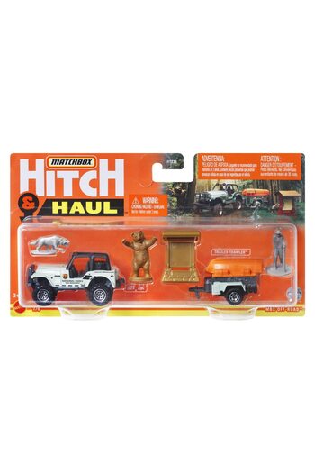 Matchbox Set 2 vehicule Matchbox Hitch & Haul - Off Road 1988 Jeep 4X4 Trailer Trawler