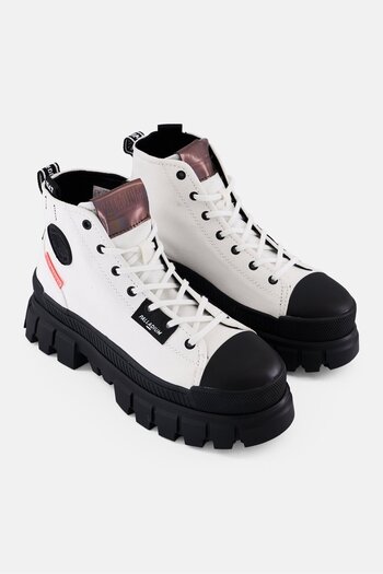 Palladium Women Revolt Hi Tx Lace Up Ankle Boots, White