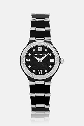 Cerruti 1881 Women Rendinara Analog Stainless Steel Watch 25mm, Silver