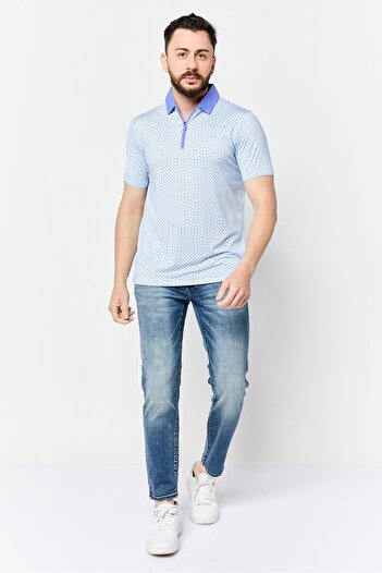 Head Men Regular Fit Windowpane Short Sleeves Polo, Multicolor