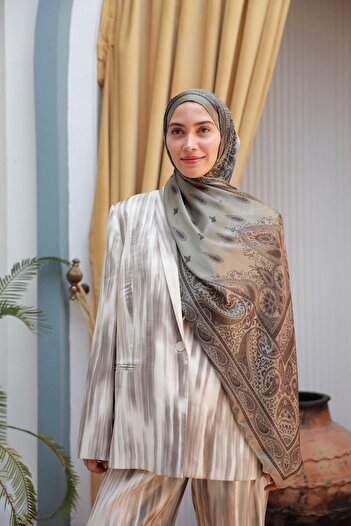 İpekhan Holiday Collection Indian Voile Silk Shawl 5010-01