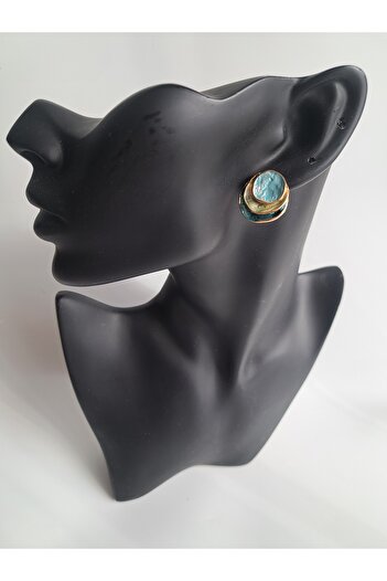 BHR AKSESUAR Multiple Color Boho Style Plate Earrings