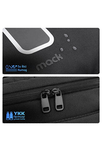 Mack MCE-1205 Explor Eco 34L El Bagajı Seyahat Sırt Çantası, 17.3 inç Laptop Sırt Çantası, Kabin Boy Sırt