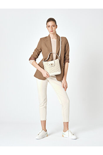 Pierre Cardin Ecru Women's Shoulder Bag
