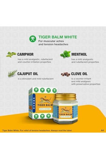 STOREMAX Ntwork Balm Tiger Balm Red Ointment 30G/Jar White Ointment 30G/Jar Art 1087243