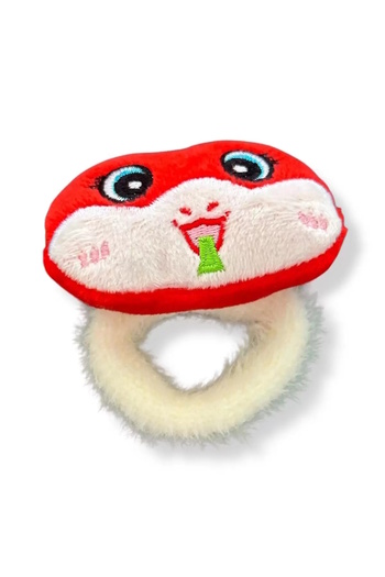 CAŞ DEKORASYON Red Color Teddy Bear Plush Bagel Buckle