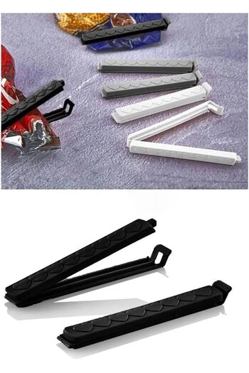 STOREMAX Snshop Home 8 Pieces Bag Clips, Bag, Packaging, Package Lock, Latch Bag Lock 467437