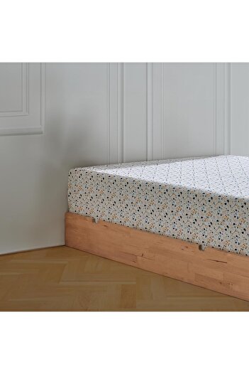 STOREMAX Snshop |   Mix & Match |   Mosaic | 100% Cotton Double Size 240 X 260 Bed Sheet Petrol Green 467437