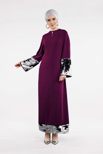 Alvina Skirt and Sleeve Sequined Dress 4496