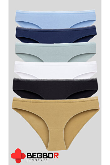 BEGBOR LİNGERİE Set of 6 Lace Detailed Waist Panties
