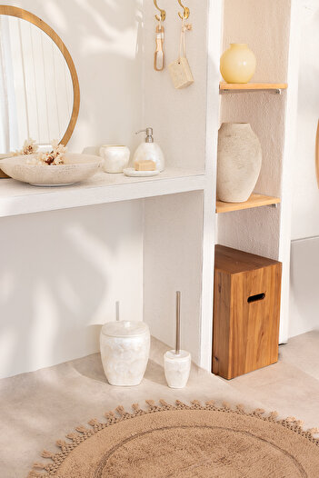 İrya 5 Piece Bathroom Accessory Set Ecru
