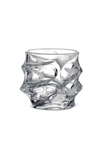OEM Pahar whiskey, Starlight Wave, 330 ml, din sticla, 9.5 cm h, 7.5 cm l, 9 cm adancime